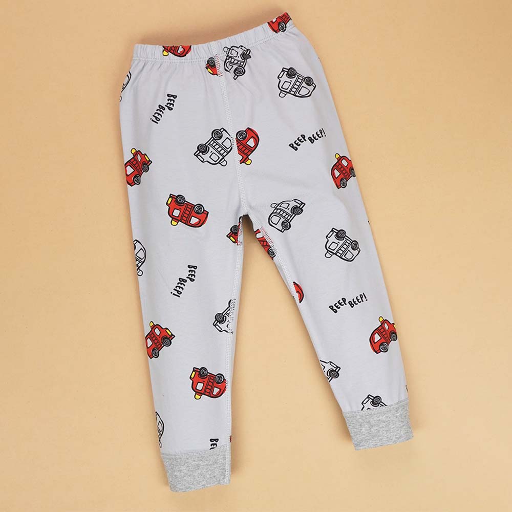 Monster Truck soft Cotton Joggers Nightsuit set for Kids - Little Surprise Box