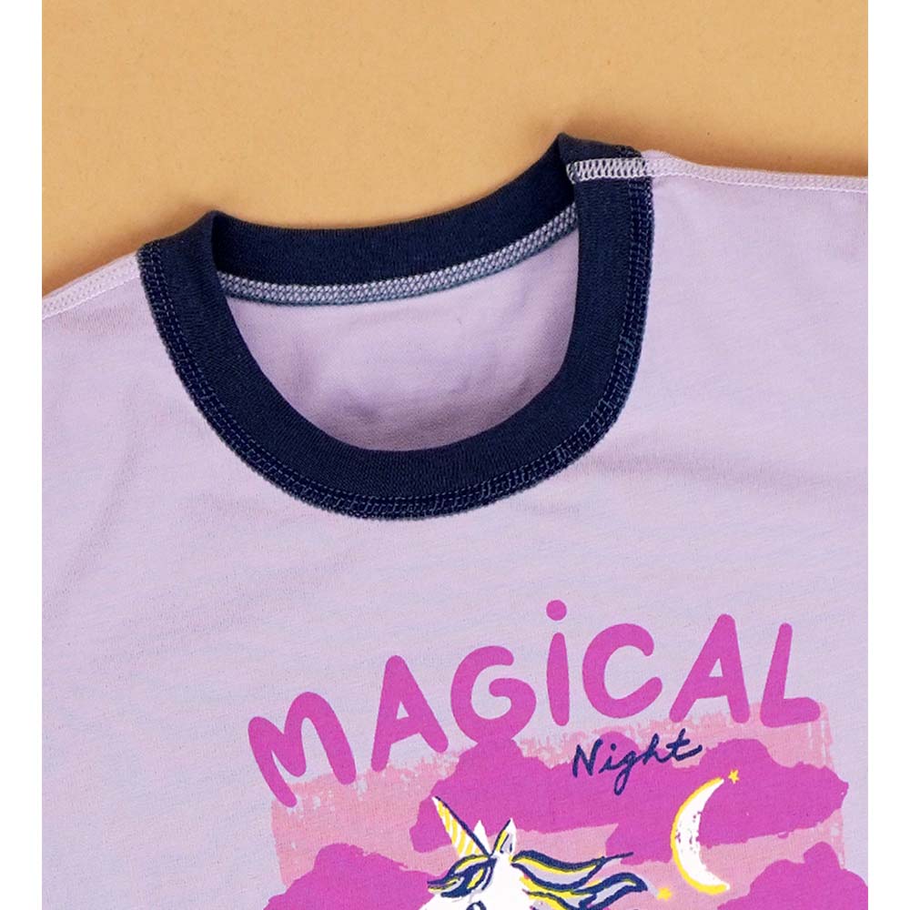 Magical Unicorn soft Cotton Joggers Nightsuit set for Kids - Little Surprise Box