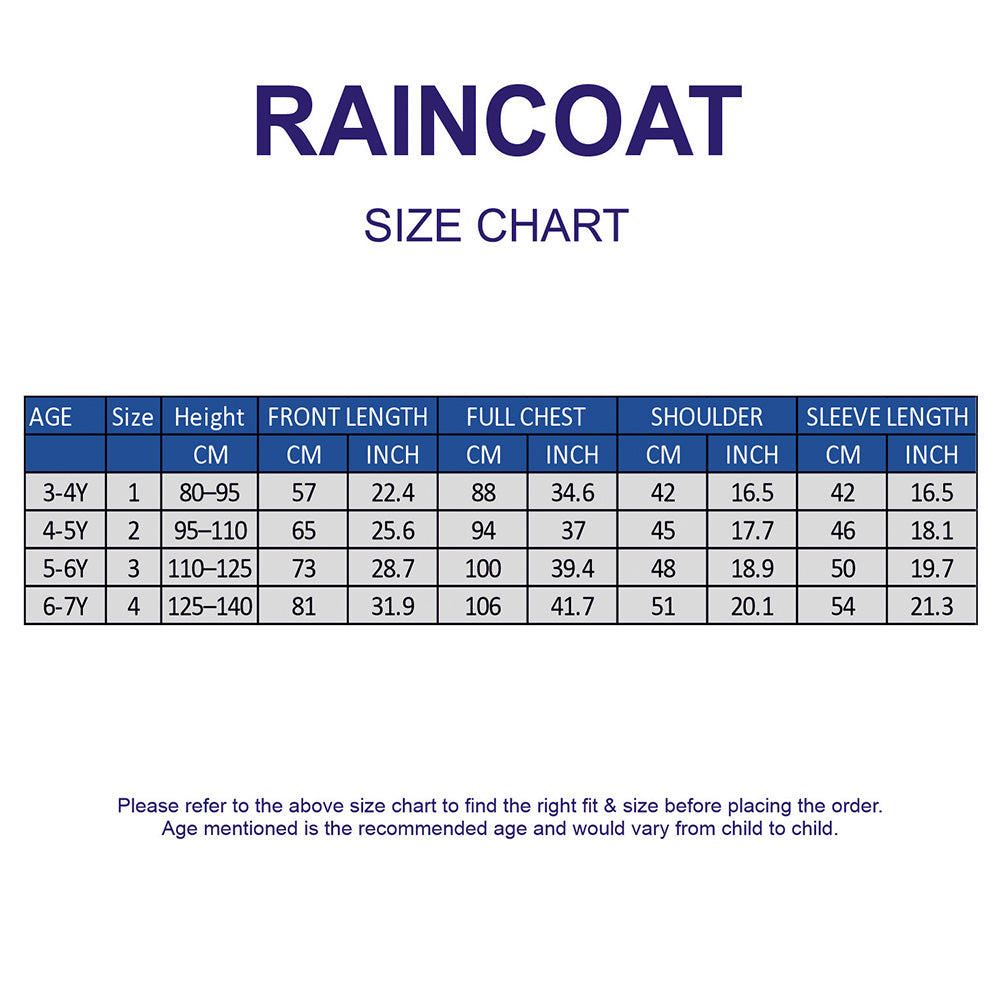 Beige Bear 3D Paw Knee Length Raincoat for Kids