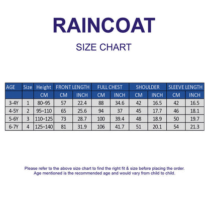 Beige Bear 3D Paw Knee Length Raincoat for Kids