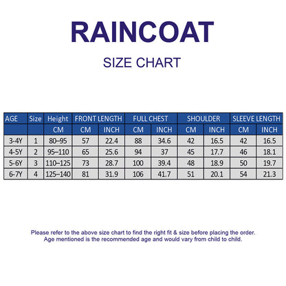 Yellow Duck 3D Paw Knee Length Raincoat for Kids
