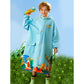 Blue Animal Print Knee Length Raincoat for Kids & Teens - Little Surprise Box