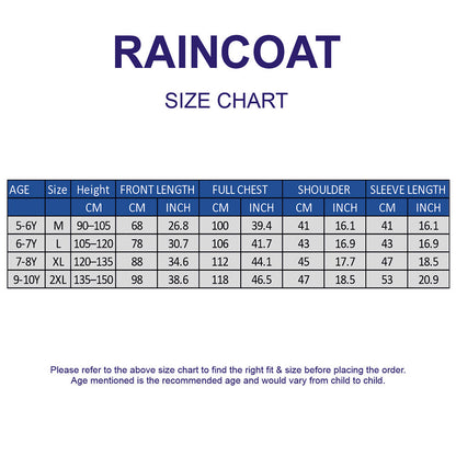 Cream Trench Coat Style Raincoat for Kids & Teens