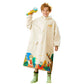 Cream Animal Print Knee Length Raincoat for Kids & Teens - Little Surprise Box