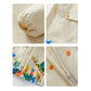 Cream Animal Print Knee Length Raincoat for Kids & Teens - Little Surprise Box
