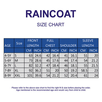 Cream Vintage Car Print Knee-Length Raincoat for Kids