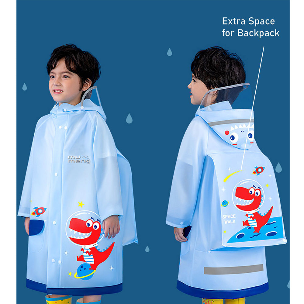 Dino Hit Space Raincoat for Kids - Little Surprise Box