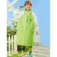 Lemon Green Cap Style Knee Length Raincoat for Kids & Teens - Little Surprise Box