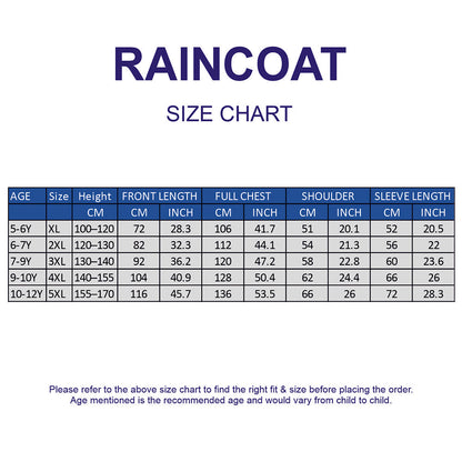 Mint Giraffe Knee Length Raincoat for Kids