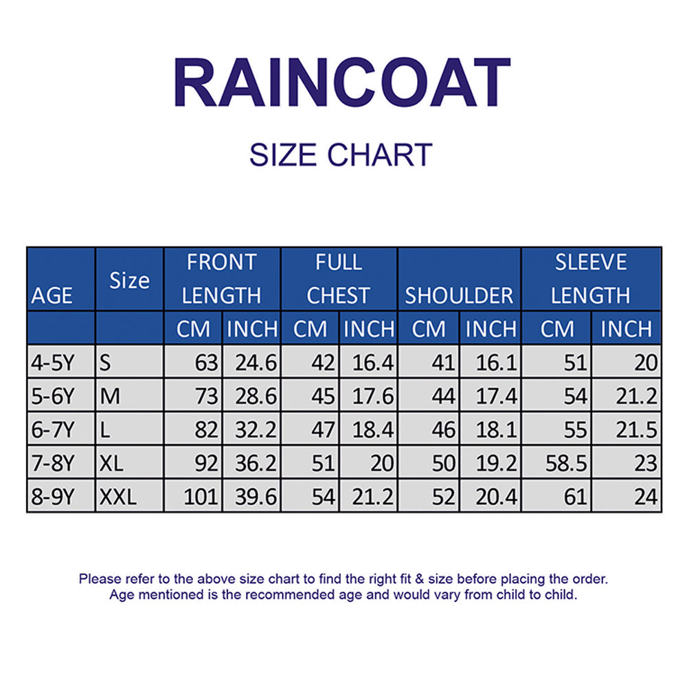Pink Color Pop Car Print Knee-Length Raincoat for Kids