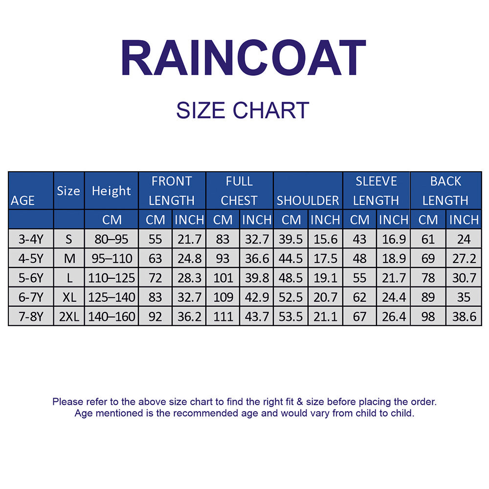 Pink Colour-Block Knee-Length Raincoat for Kids & Teens