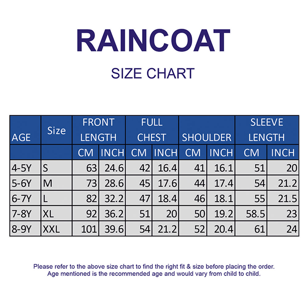 White Dumper Construction Print Knee-Length Raincoat for Kids