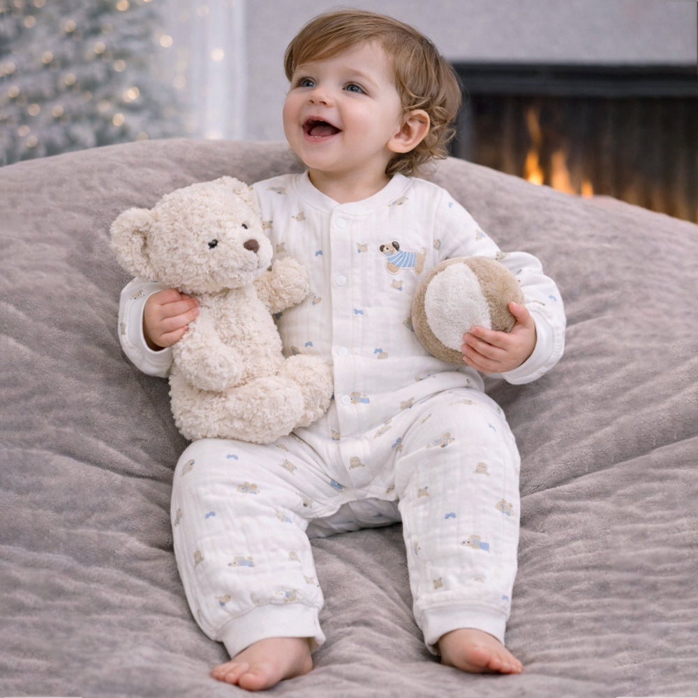 All-Over Dachshund, Full-Sleeve Jumpsuit Romper