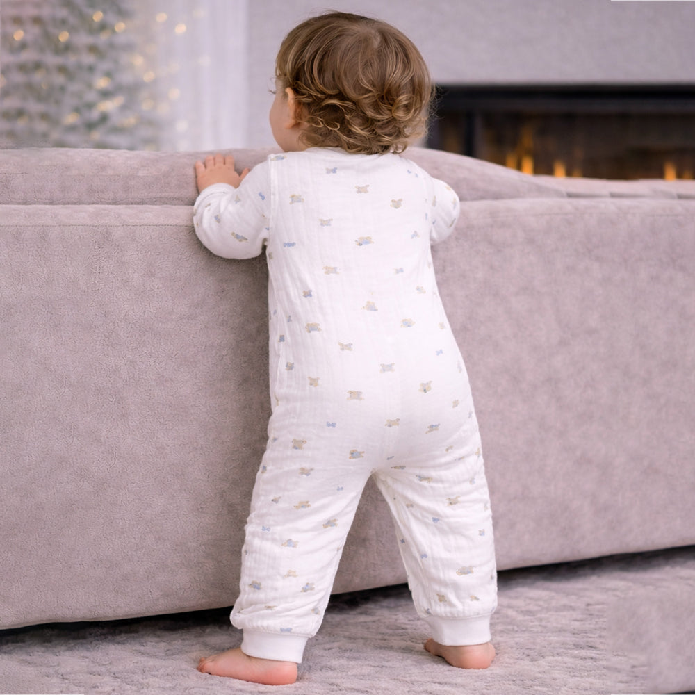 All-Over Dachshund, Full-Sleeve Jumpsuit Romper