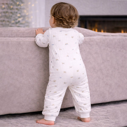 All-Over Dachshund, Full-Sleeve Jumpsuit Romper