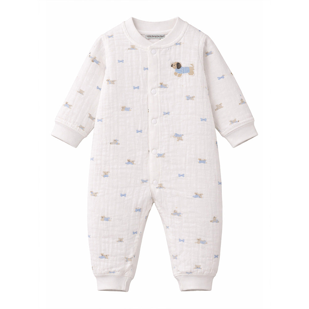 All-Over Dachshund, Full-Sleeve Jumpsuit Romper