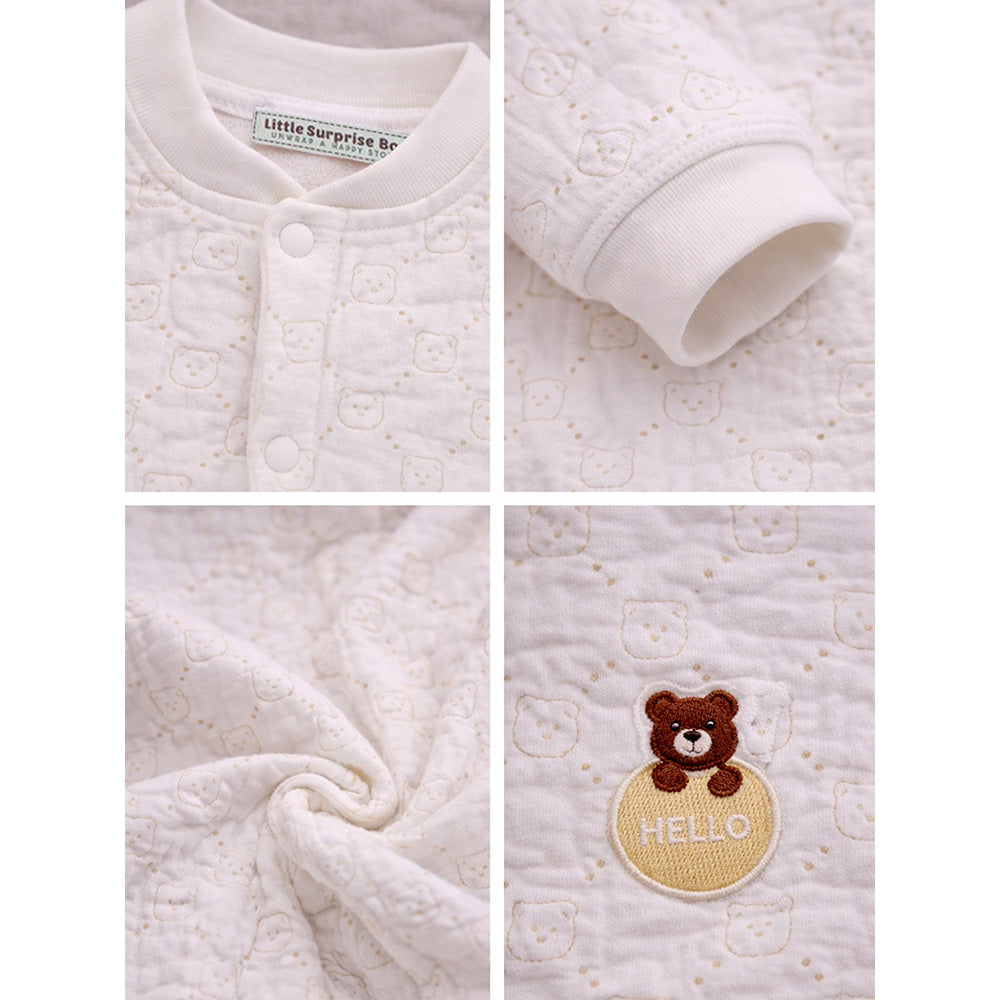Hello Bear, Full-Sleeve Jumpsuit Romper