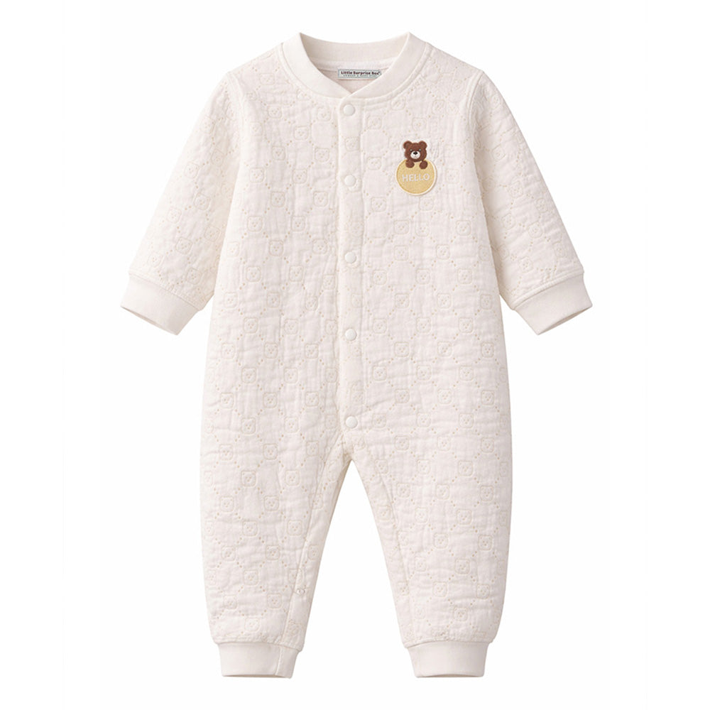 Hello Bear, Full-Sleeve Jumpsuit Romper
