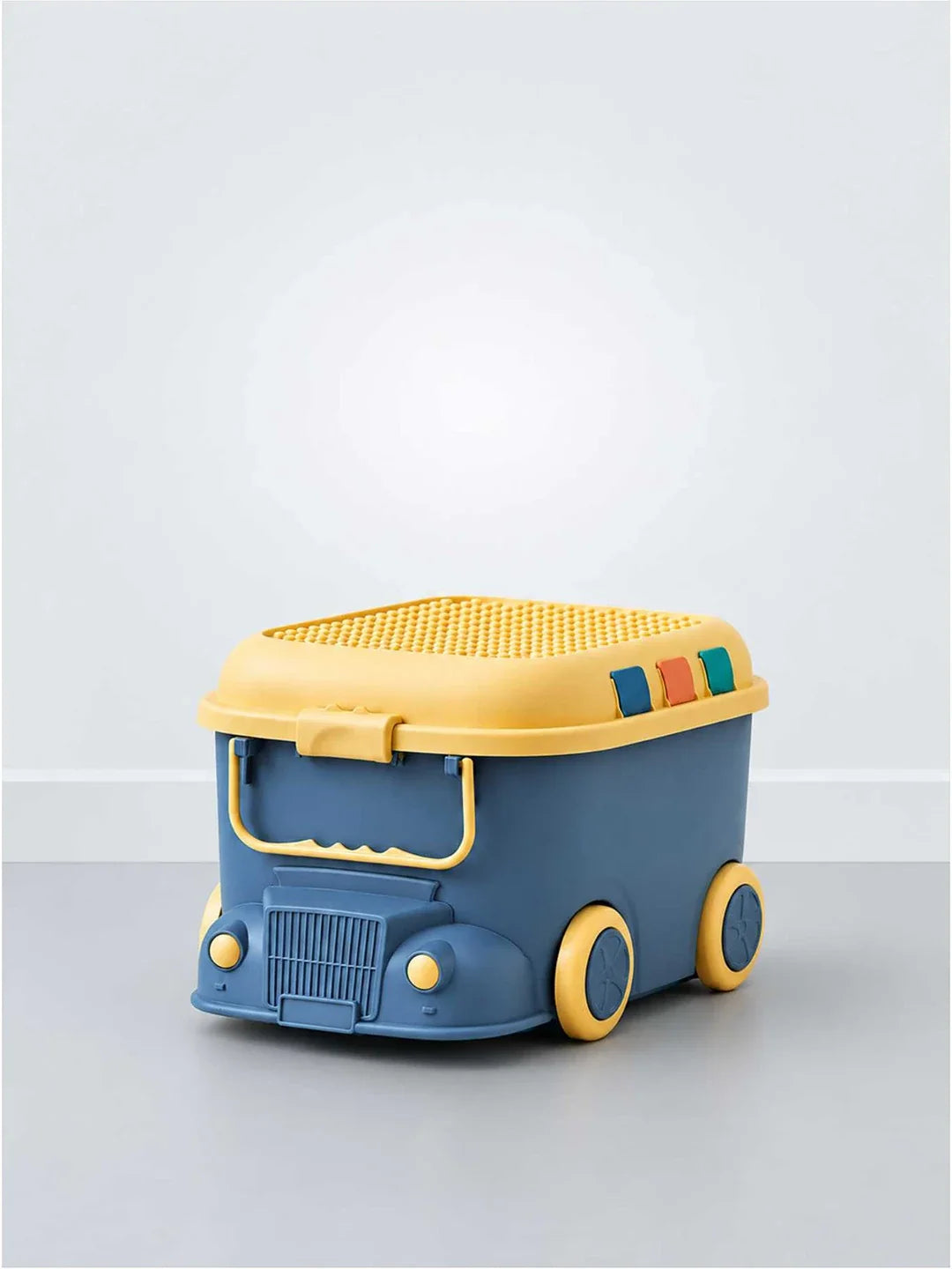 Blue Toy Bus Kids Storage Box