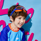 Blue Orange two border Anti-Fog UV Protection Leakproof Design Swim Goggles for Kids,4Years - 10Years - Little Surprise Box