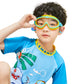 Blue Yellow two border Anti-Fog UV Protection Leakproof Design Swim Goggles for Kids,4Years - 10Years - Little Surprise Box