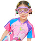 Pink Purple two border Anti-Fog UV Protection Leakproof Design Swim Goggles for Kids, 4Years - 10Years - Little Surprise Box