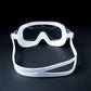 Black & White 3 dash Glass panel styled Anti-Fog UV Protection Leakproof design Swim Goggles for 12 Years + & Adults -