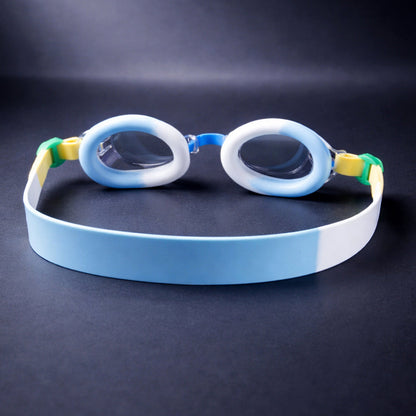Blue & Green Croc Face, Anti-Fog UV Protection Leakproof Design Swim Goggles for Kids, 5Years - 10Years - Little Surprise Box