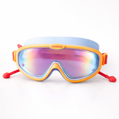 Blue, Orange & Red Anti-Fog UV Protection Leakproof Swim Goggles for Kids, 4–10 Years - Little Surprise Box