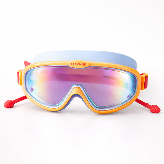 Blue, Orange & Red Anti-Fog UV Protection Leakproof Swim Goggles for Kids, 4–10 Years - Little Surprise Box