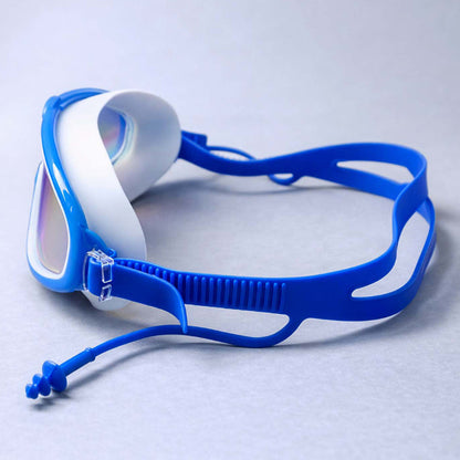 Blue & White Anti-Fog UV Protection Leakproof Swim Goggles for Kids, 7–15 Years - Little Surprise Box