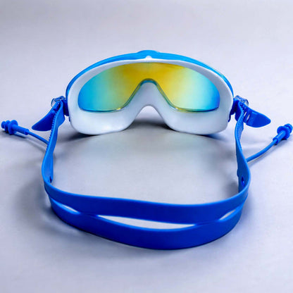 Blue & White Anti-Fog UV Protection Leakproof Swim Goggles for Kids, 7–15 Years - Little Surprise Box