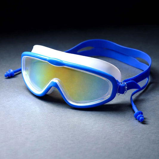 Blue & White Anti-Fog UV Protection Leakproof Swim Goggles for Kids, 7–15 Years - Little Surprise Box