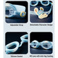 Blue & Yellow Dog Face, Anti-Fog UV Protection Leakproof Design Swim Goggles for Kids, 5Years - 10Years - Little Surprise Box