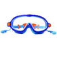 Blue & Orange Bubble Anti-Fog UV Protection Leakproof Design Swim Goggles for Kids,4Years - 10Years - Little Surprise Box