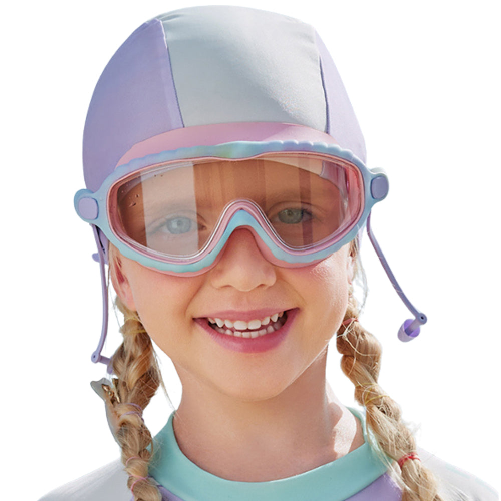 Pink & Blue Bubble Anti-Fog UV Protection Leakproof Design Swim Goggles for Kids, 4Years - 10Years - Little Surprise Box