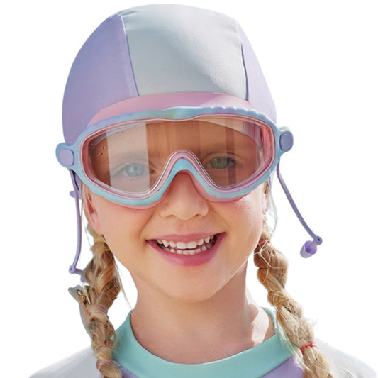 Pink & Blue Bubble Anti-Fog UV Protection Leakproof Design Swim Goggles for Kids, 4Years - 10Years - Little Surprise Box