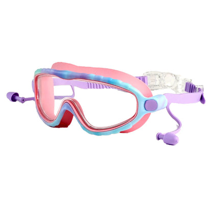 Pink & Blue Bubble Anti-Fog UV Protection Leakproof Design Swim Goggles for Kids, 4Years - 10Years - Little Surprise Box