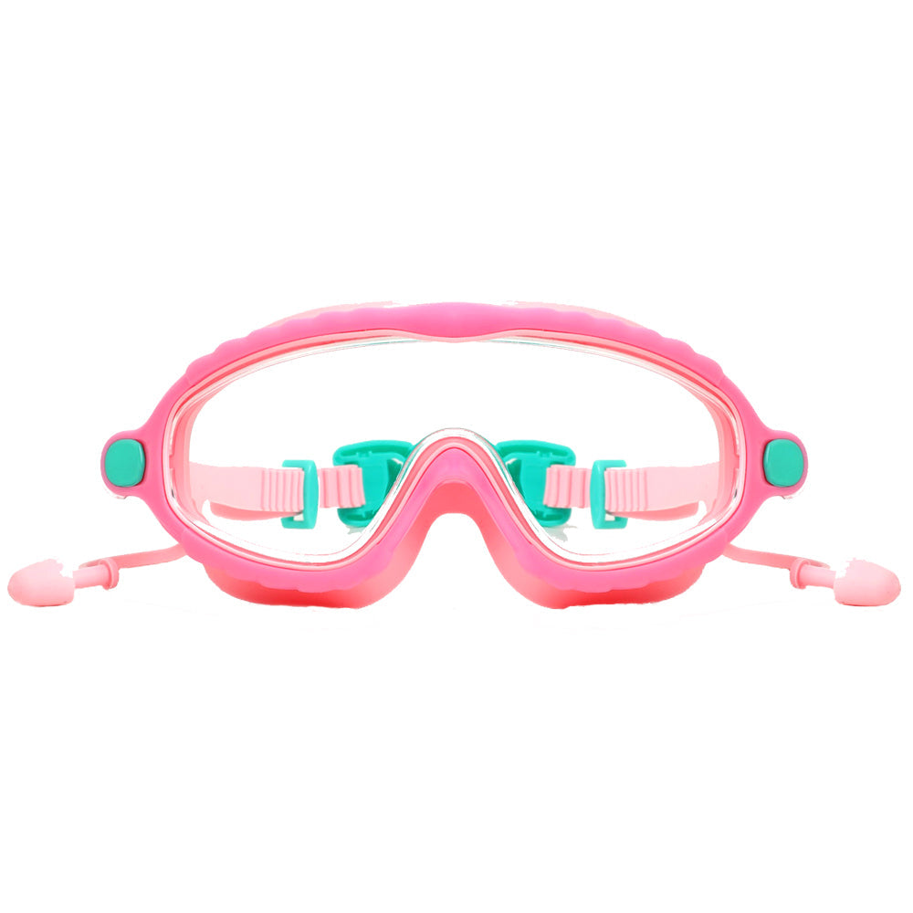 Pink & Mint Bubble Anti-Fog UV Protection Leakproof Design Swim Goggles for Kids,4Years - 10Years - Little Surprise Box