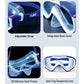 Snorkelling Scuba Diving Mask, Navy Blue Anti-Fog Snorkelling-Style Swim Goggles for Kids & Adults, 10Years and above -
