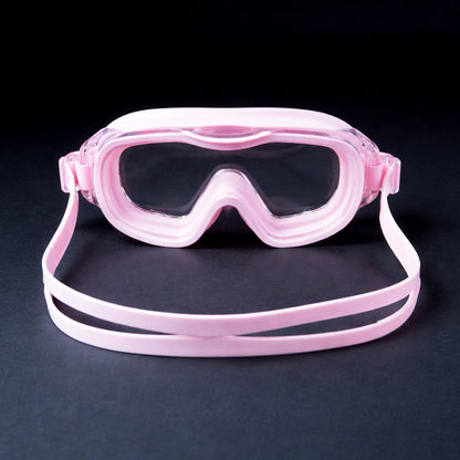 Pink 3dash Glass panel styled Anti-Fog UV Protection Leakproof design Swim Goggles for 12 years + & Adults - Little
