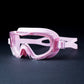 Pink 3dash Glass panel styled Anti-Fog UV Protection Leakproof design Swim Goggles for 12 years + & Adults - Little