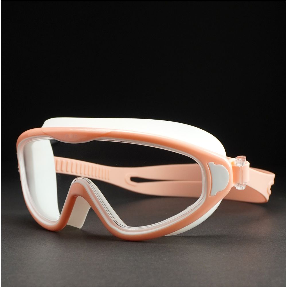 Pink with White Button style Anti-Fog UV Protection Leakproof design Swim Goggles for Adults - Little Surprise Box