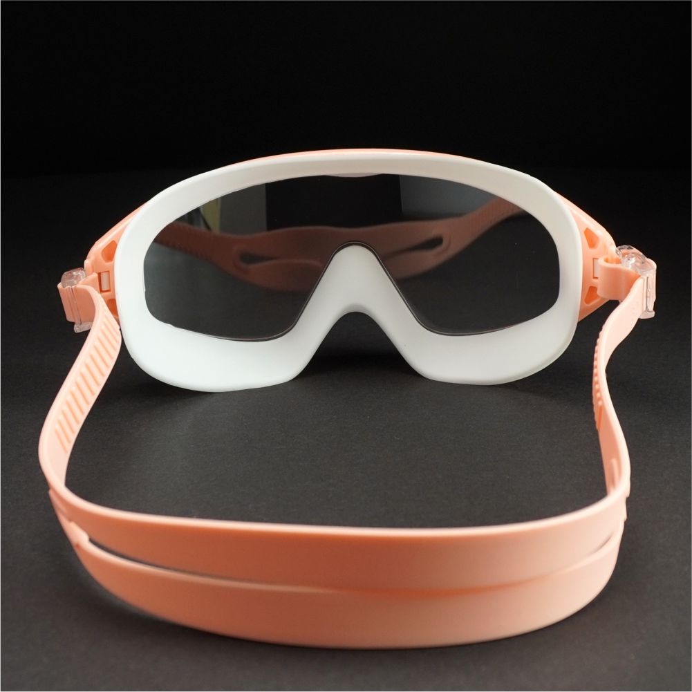 Pink with White Button style Anti-Fog UV Protection Leakproof design Swim Goggles for Adults - Little Surprise Box