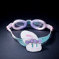 Pink & White Bow Face, Anti-Fog UV Protection Leakproof Design Swim Goggles for Kids, 5Years - 10Years - Little Surprise Box