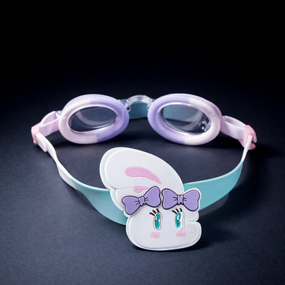 Pink & White Bow Face, Anti-Fog UV Protection Leakproof Design Swim Goggles for Kids, 5Years - 10Years - Little Surprise Box