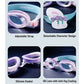 Pink & White Bow Face, Anti-Fog UV Protection Leakproof Design Swim Goggles for Kids, 5Years - 10Years - Little Surprise Box