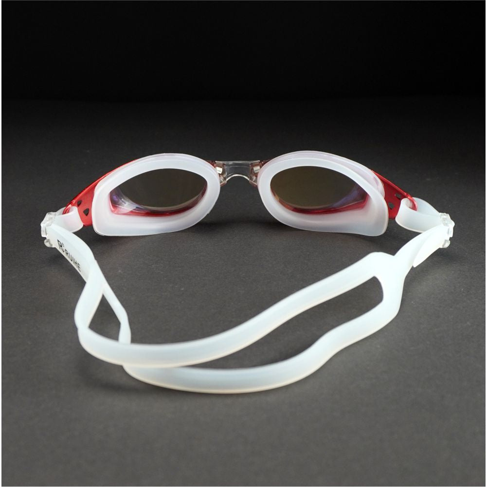 Red Metallic Anti-Fog UV Protection Leakproof design Swim Goggles for Kids 10Years and above - Little Surprise Box
