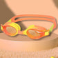 Tie Dye Yellow Blend with Orange Anti-Fog UV Protection Leakproof Design Swim Goggles for Kids, 1Year - 4Years - Little