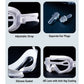 White 3 dash Glass panel styled Anti-Fog UV Protection Leakproof design Swim Goggles for 12 Years + & Adults - Little